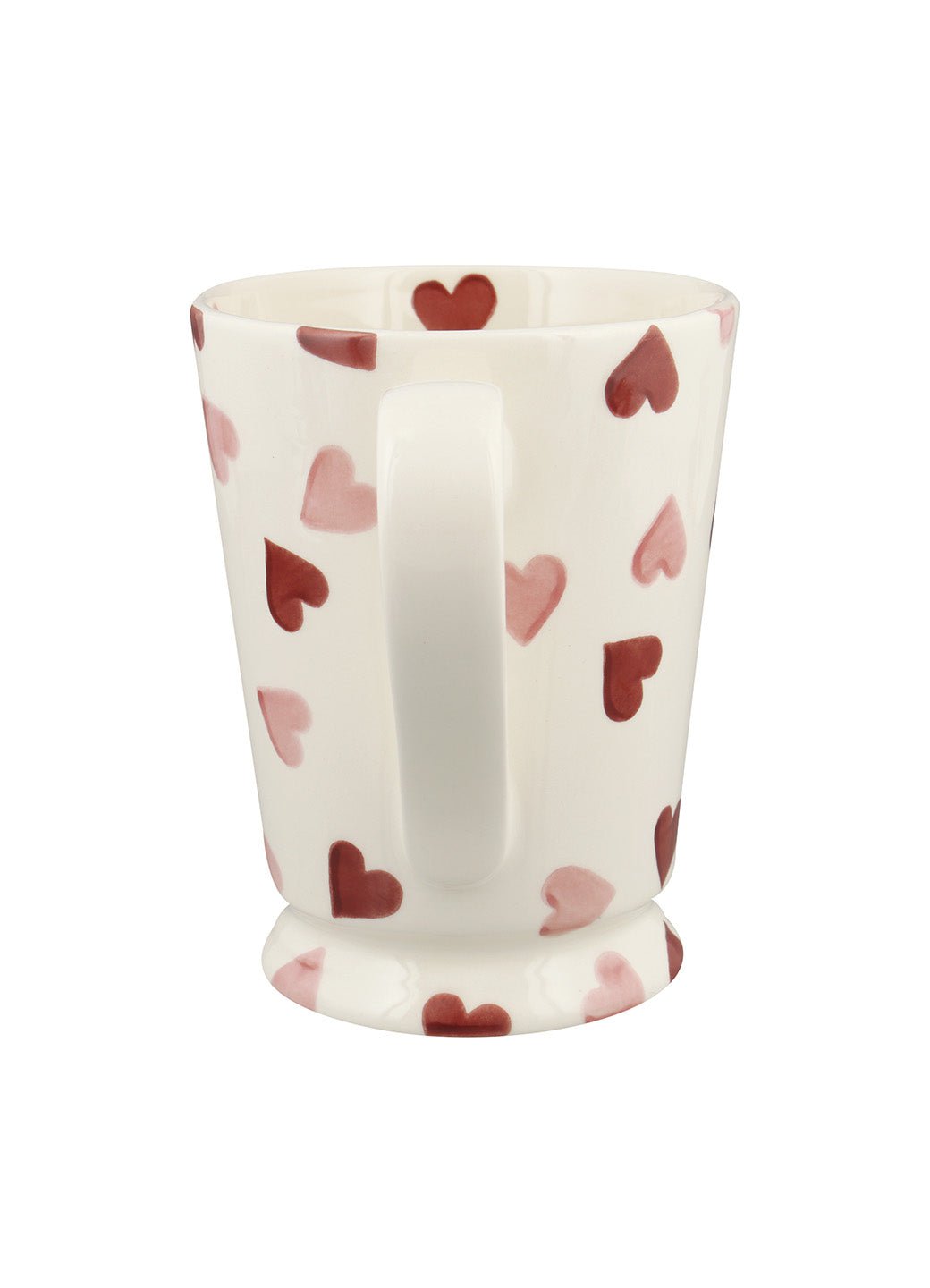 Personalised Pink Hearts Cocoa Mug