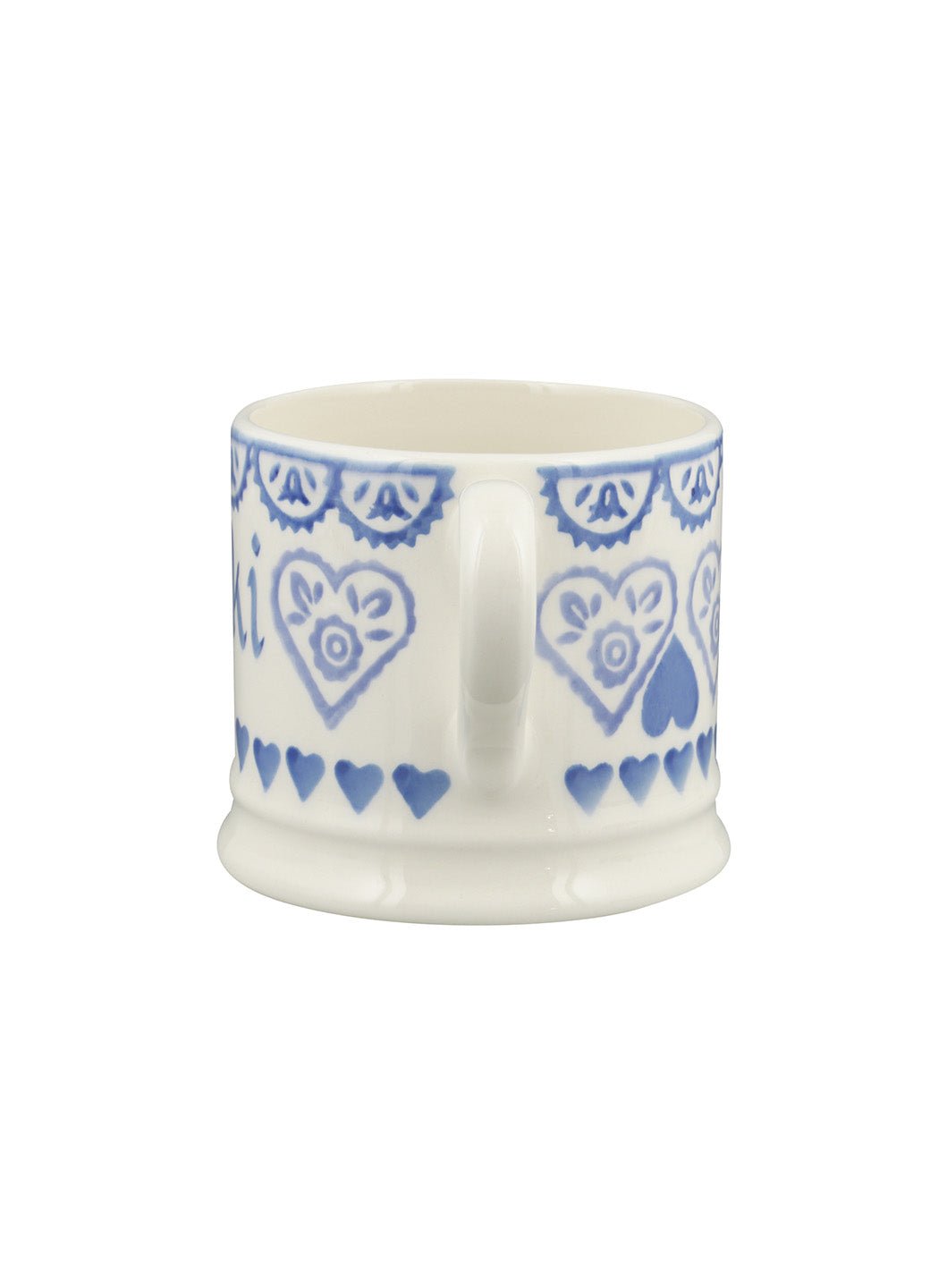 Personalised Blue Sampler Small Mug