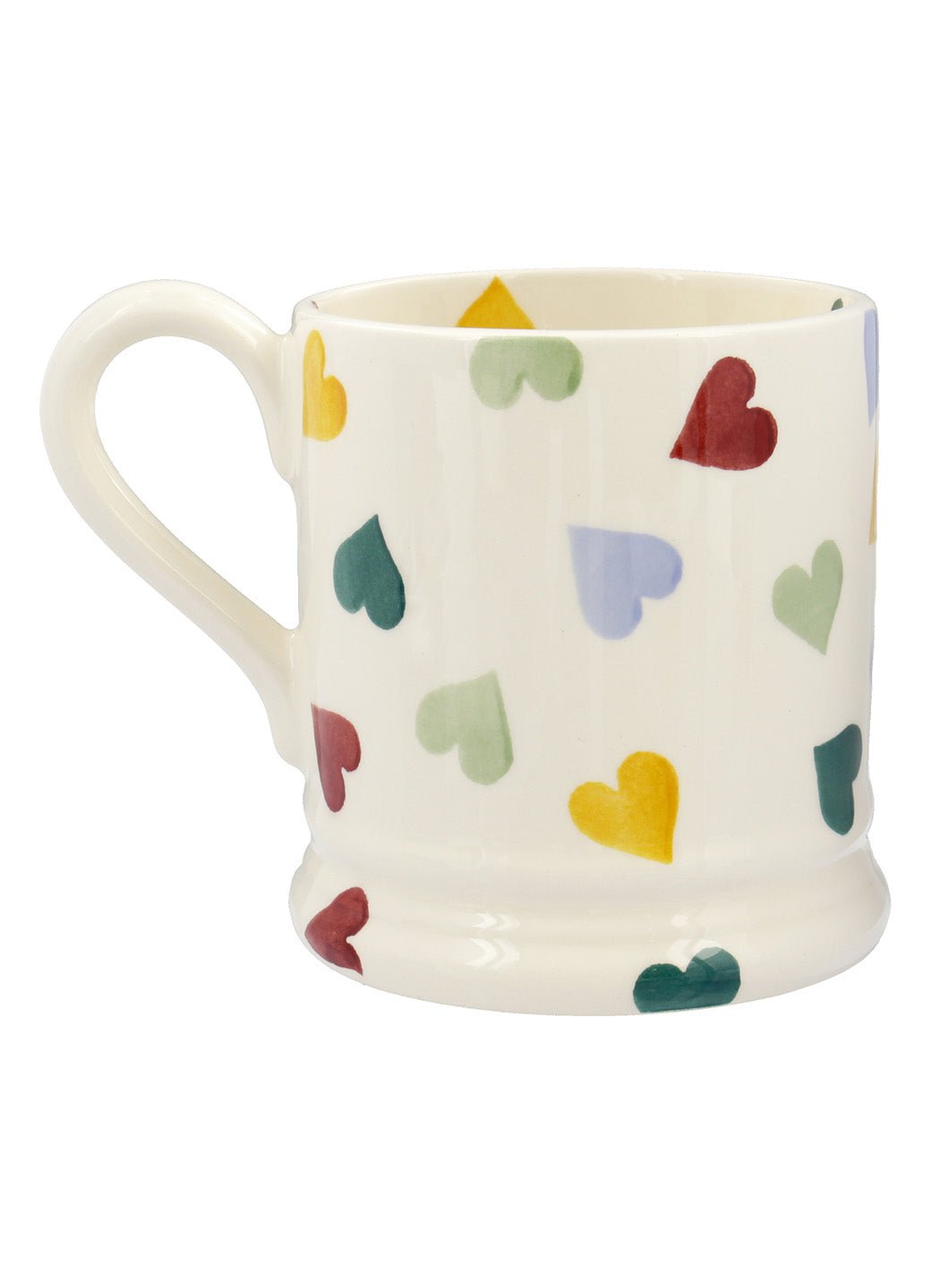 Personalised Polka Hearts 1/2 Pint Mug