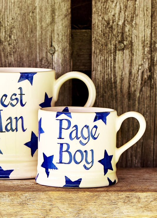 Personalised Blue Star Small Mug