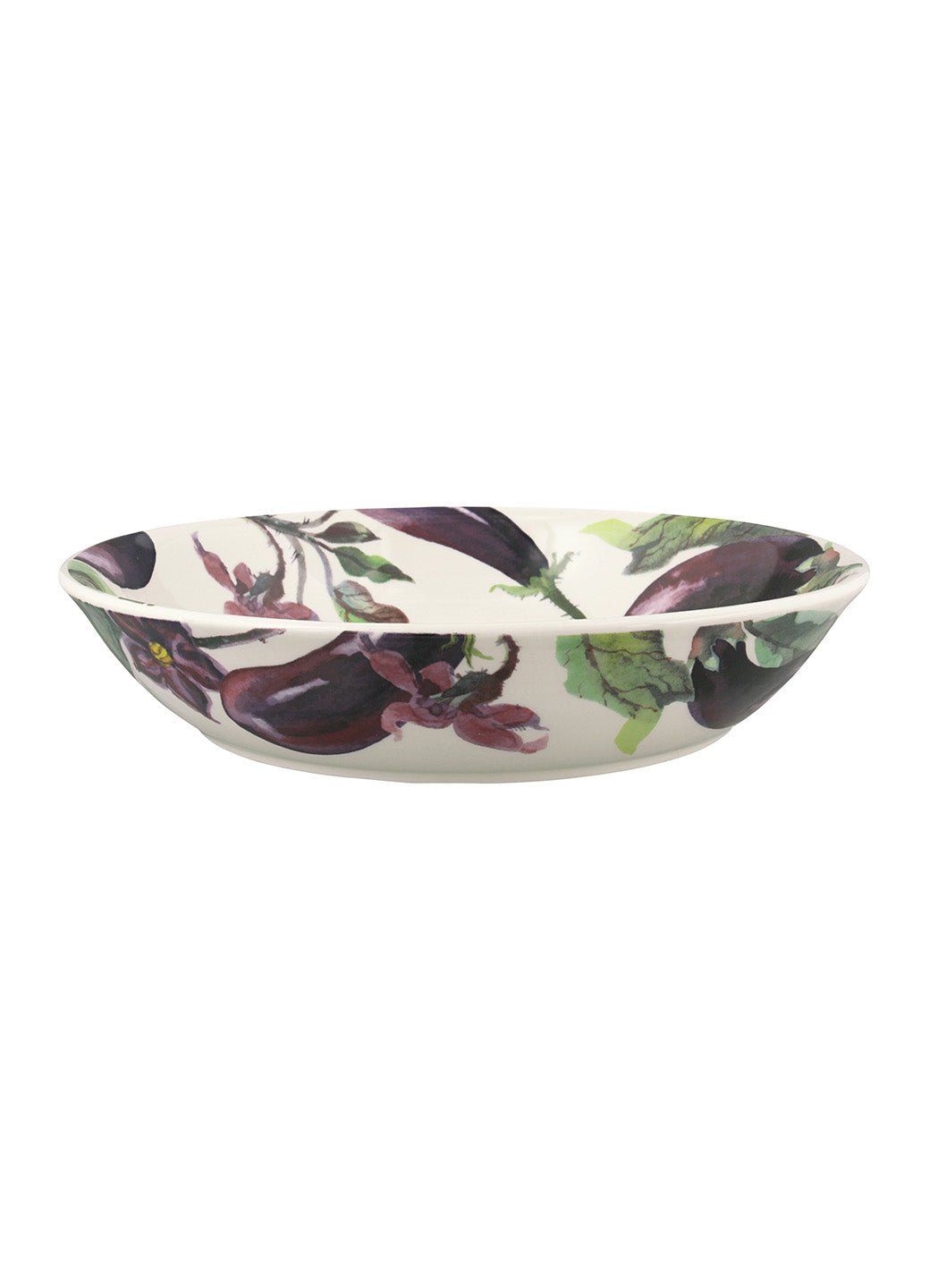 Aubergine & Flowers Medium Pasta Bowl