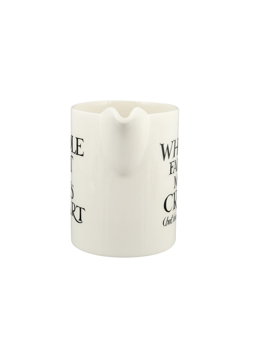 Seconds Black Toast Cream Medium Straight Jug