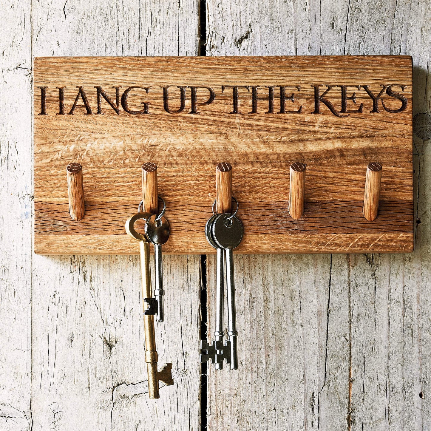 Black Toast Wooden Key Hook